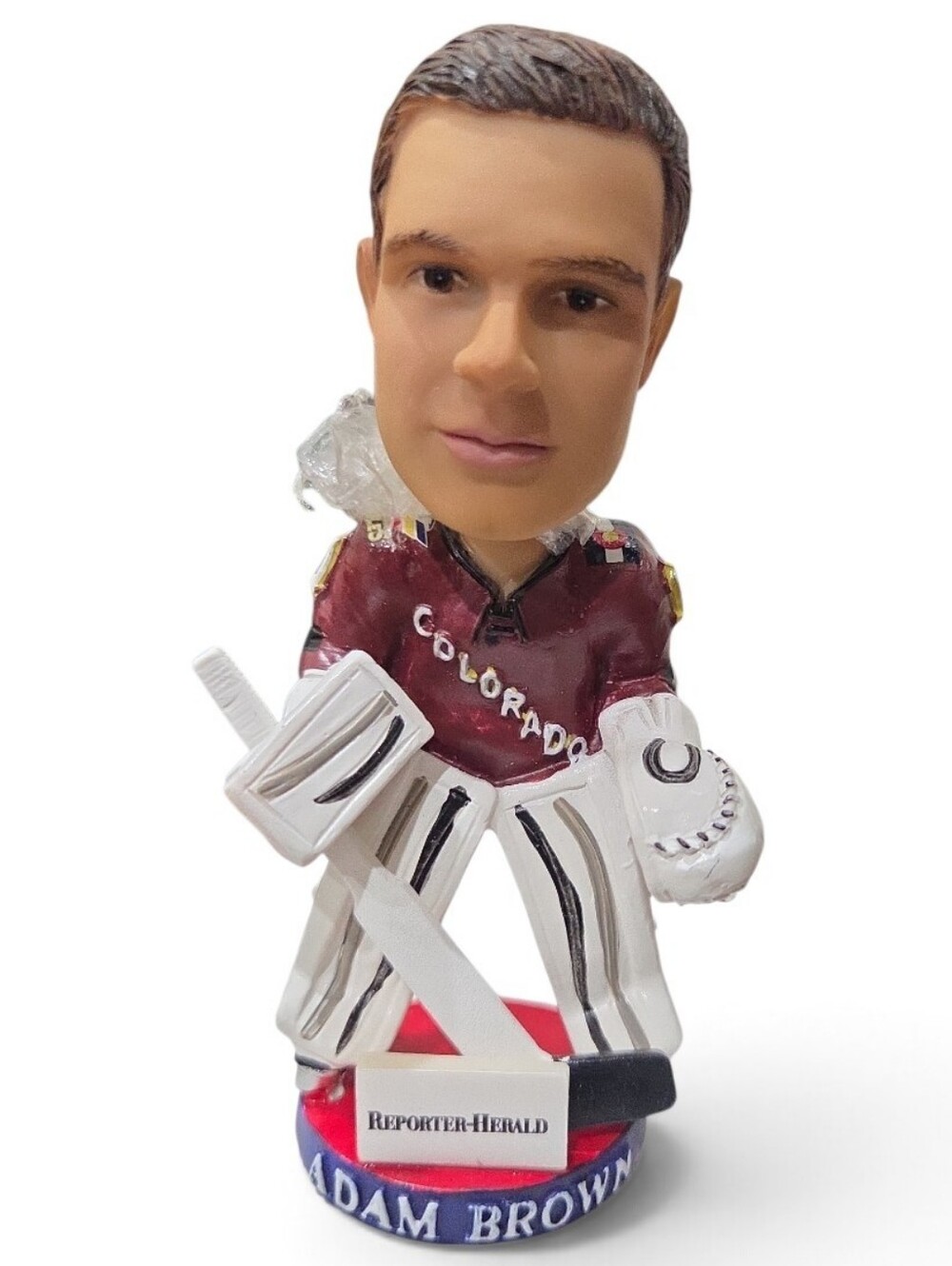 Brand New Adam Brown Colorado Eagles Hockey Goalie Bobblehead